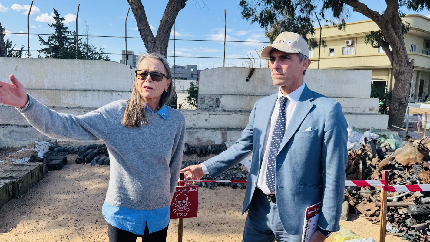 UN and Italy review progress on clearing Misratah blast site 