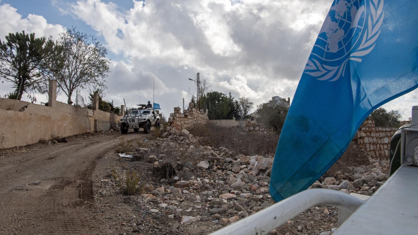 UNIFIL patol in south Lebanon
