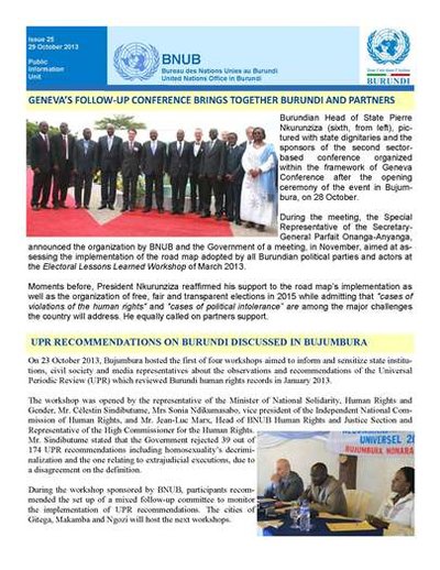 Bnub United Nations Office In Burundi Tweets By Un Dpa
