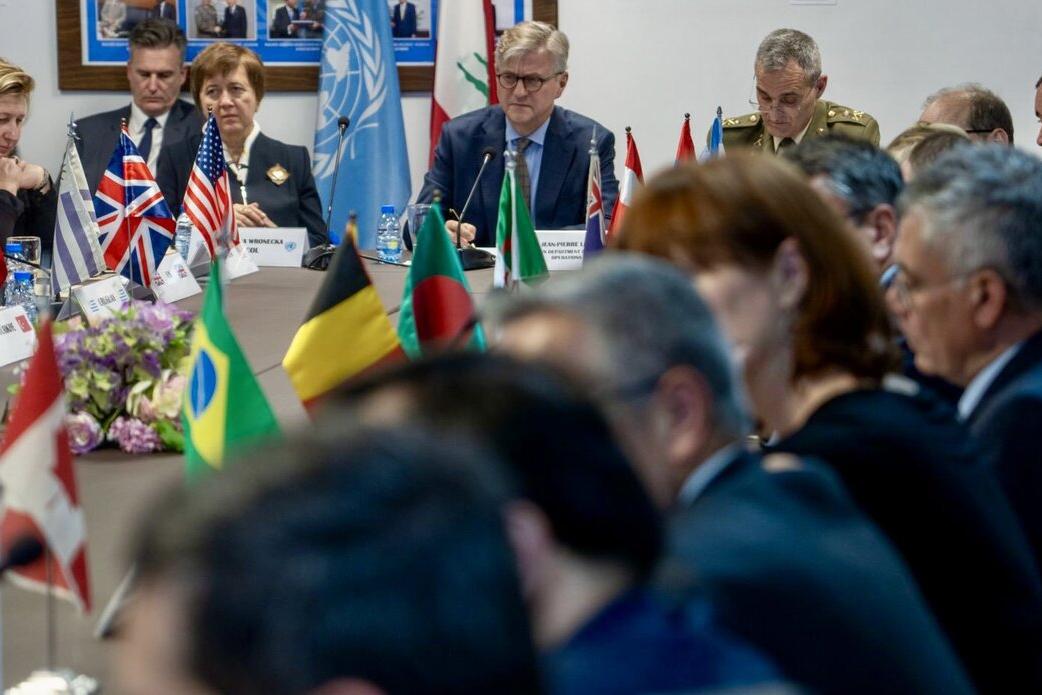 Jean-Pierre Lacroix at a UN meeting.