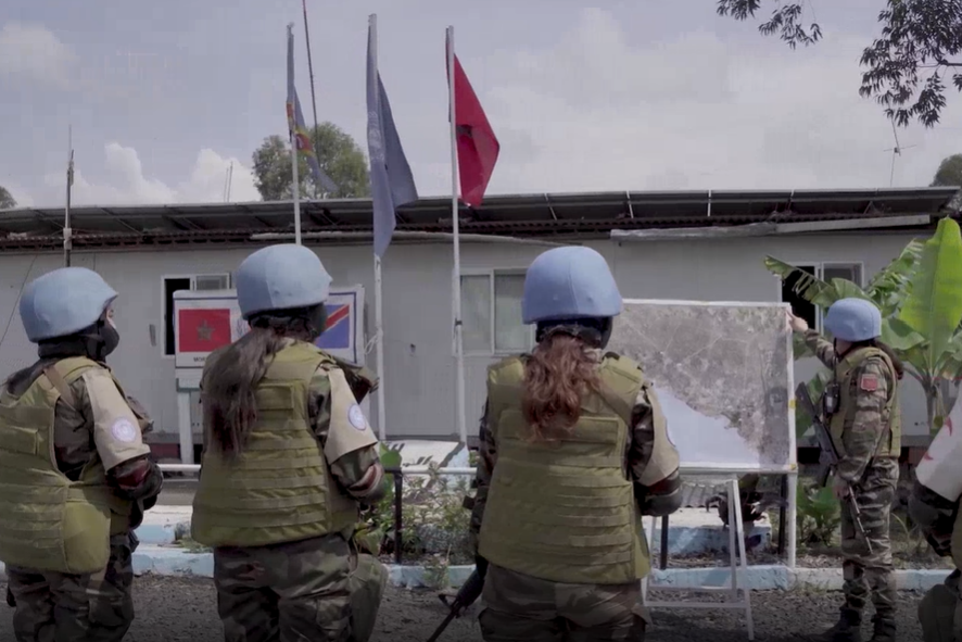 group of blue helmets